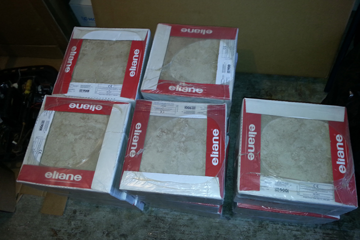 Tiles ready to install